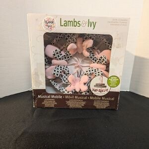 NEW Baby Crib Lambs&Ivy Musical Mobile Duchess Collection Butterfly Design